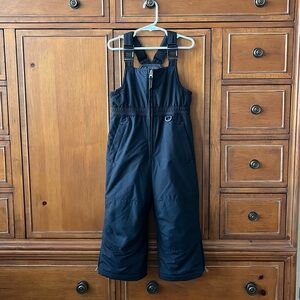 Lands' End Kids Black Snow Bib Overalls